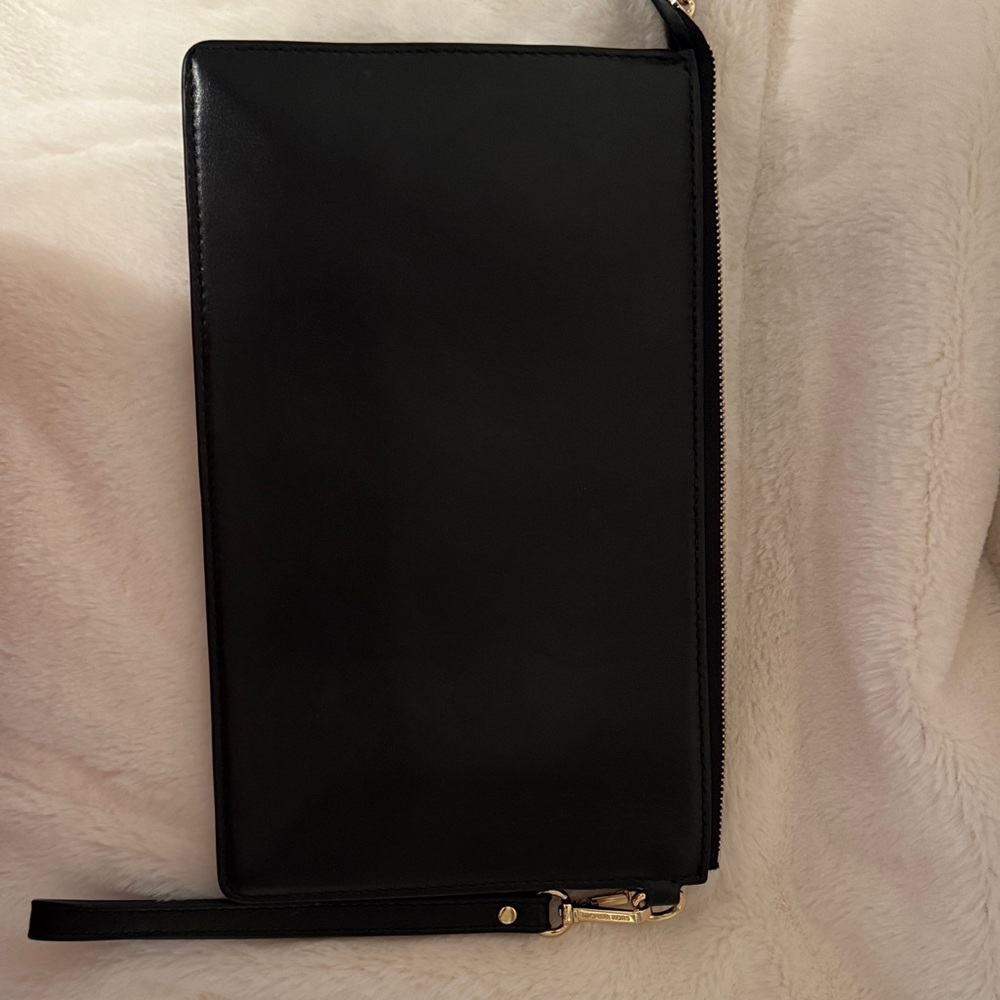 Michael Kors Black Wristlet with Gold Floral Accents/ Bundle deal - Picture 6 of 6